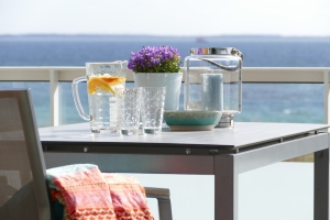 Meerblick von der Dachterrasse